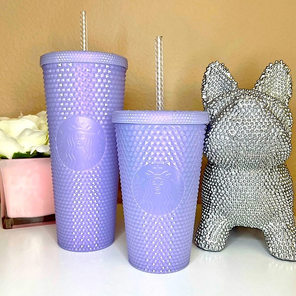 🤍💎NEW Starbucks studded lilac Icy tumbler cup set - Picture 2 of 8